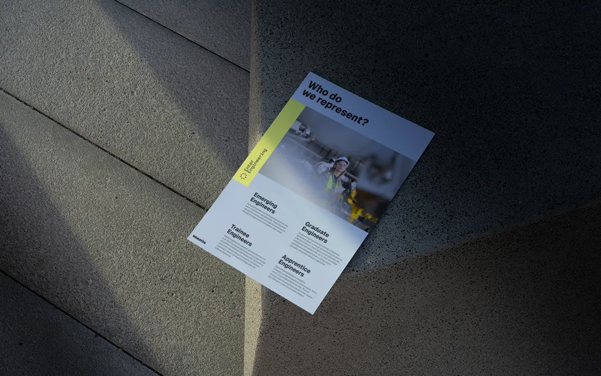 Enter Engineering printed engineering recruitment brochure